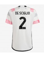 Juventus Mattia De Sciglio #2 Venkovní Dres 2023-24 Krátký Rukáv